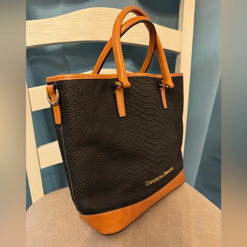 Dooney & Bourke Cara Python Embossed Leather Bag … - image 2